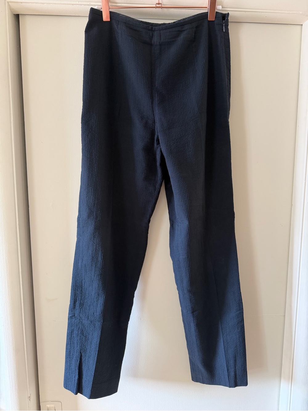 Women’s Worth Navy Textured Dress Pants